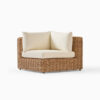 Balinese Wicker Lounge Corner Chair (1) Balinese Wicker Lounge Corner Chair