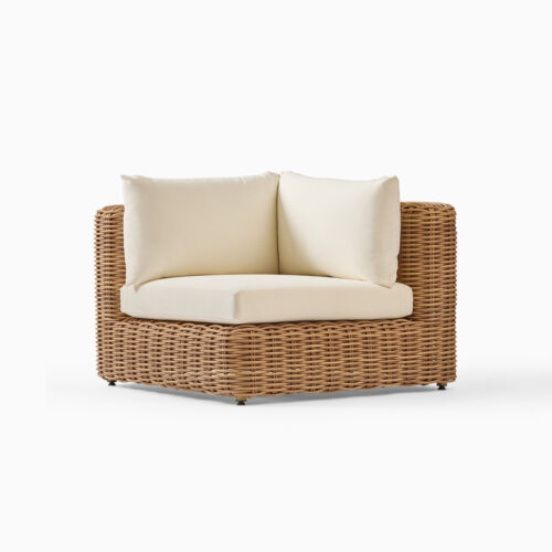 Balinese Wicker Lounge Corner Chair
