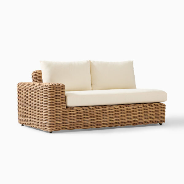 Balinese Wicker Lounge Left Arm Sofa (1) Balinese Wicker Right Arm Sofa