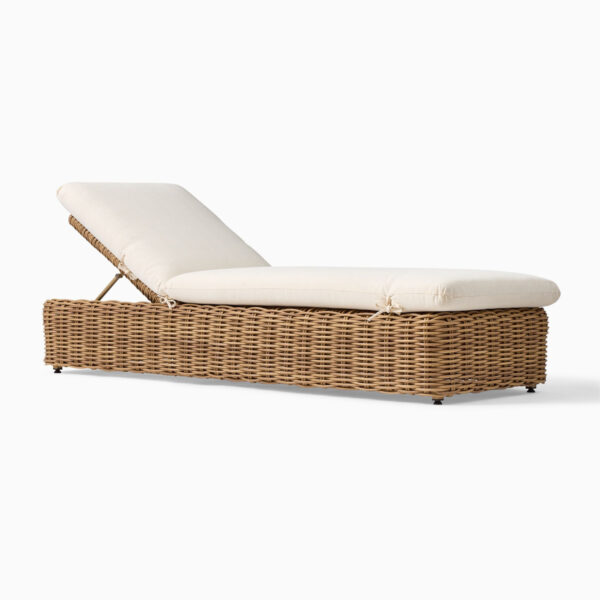 Balinese Wicker Chaise Lounge