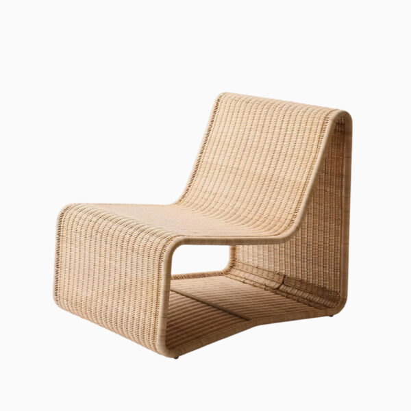 Heirloom Wicker Lounge Chair (1) Heirloom Wicker Lounge Chair & Ottoman