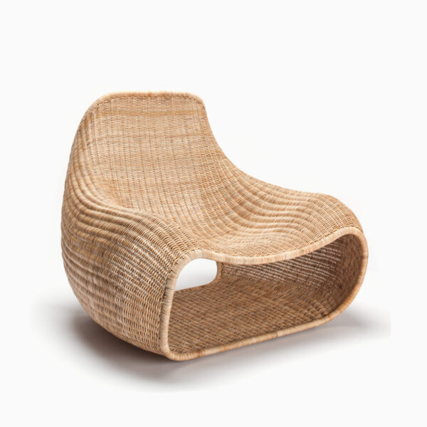 Slimit Wicker Lounge Chair - Brown (1) Slimit Wicker Lounge Chair