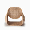 Slimit Wicker Lounge Chair - Brown (4) Slimit Wicker Lounge Chair