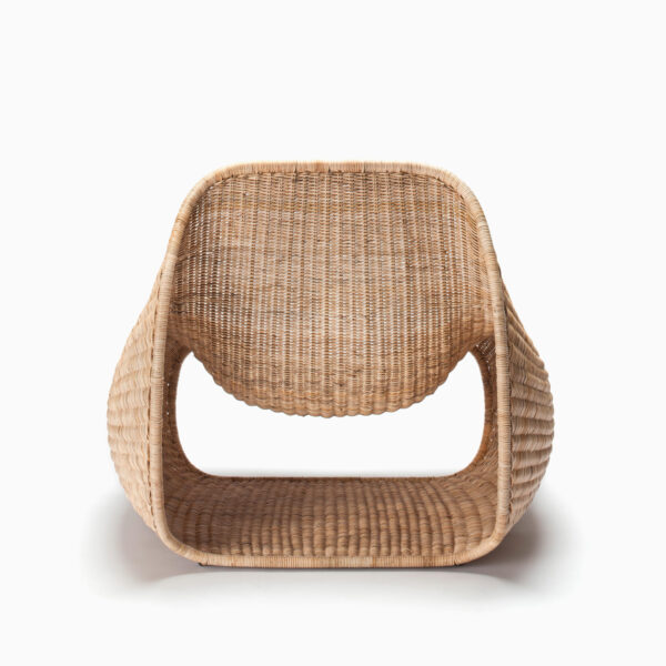 Slimit Wicker Lounge Chair - Brown (4) Slimit Wicker Lounge Chair